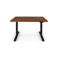 Стол двухмоторный с регулируемой высотой StolStoya ТИТАН подстолье черное и столешница МДФ шпон SE221IBAO12065