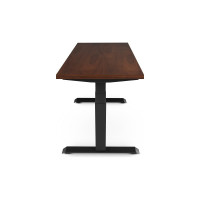 Стол двухмоторный с регулируемой высотой StolStoya ТИТАН подстолье черное и столешница МДФ шпон SE221IBAO12065