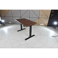 Стол двухмоторный с регулируемой высотой StolStoya ТИТАН подстолье черное и столешница МДФ шпон SE221IBAO12065