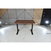 Стол двухмоторный с регулируемой высотой StolStoya ТИТАН подстолье черное и столешница МДФ шпон SE221IBAO12065