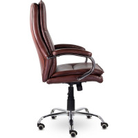 Офисное кресло BRABIX PREMIUM "Cuba EX-542", экокожа, коричневое, 532550