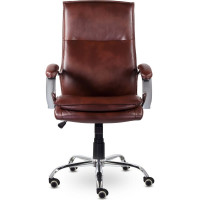 Офисное кресло BRABIX PREMIUM "Cuba EX-542", экокожа, коричневое, 532550