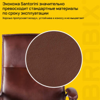 Офисное кресло BRABIX PREMIUM "Cuba EX-542", экокожа, коричневое, 532550