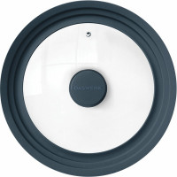 Универсальная крышка для любой сковороды и кастрюли DASWERK 3 размера (22-24-26 см) антрацит, 607586