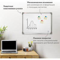 Магнитно-маркерная доска Staff 45x60 см, металлическая рамка, ECO 238136