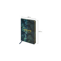 Блокнот BRAUBERG VISTA Nature А5, 143x210 мм, под кожу, твердый, срез фольга, 80 л 112078