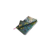 Блокнот BRAUBERG VISTA Claude Monet А5, 143x210 мм, под кожу, гибкий, срез фольга, 80 л 112058