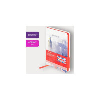 Блокнот BRAUBERG VISTA London малый формат, 100x150 мм, А6, под кожу, твердый, 80 л 112092