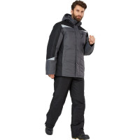 Куртка Эксперт Спецодежда Дэлф, серый/черный, р. 52-54, рост 182-188 6446000025690