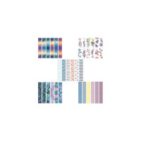 Магнитные закладки для книг BRAUBERG MIX 3, набор 30 шт, 60x20 мм 113179