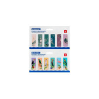 Магнитные закладки для книг BRAUBERG TROPICS набор 12 шт, 60x20 мм 113172