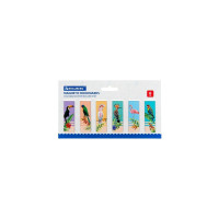 Магнитные закладки для книг BRAUBERG TROPICS набор 12 шт, 60x20 мм 113172