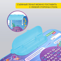 Комплект детской мебели BRAUBERG NIKA KIDS КОСМОС голубой, стол + стул, пенал 532634