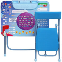 Комплект детской мебели BRAUBERG NIKA KIDS КОСМОС голубой, стол + стул, пенал 532634