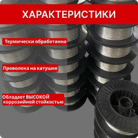 Проволока Интерметиз Д-270 (1 мм; оцинкованная; термообработанная; 1000 м на катушке) 4678598026205