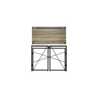 Стол на металлокаркасе BRABIX LOFT CD-002 дуб антик 641213