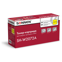 Лазерный картридж SONNEN SH-W2072A для HP СLJ 150/178, высшее качество, желтый, 700 страниц 363968