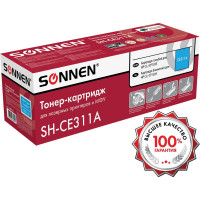 Лазерный картридж SONNEN SH-CE311A для HP СLJ CP1025, высшее качество, голубой, 1000 страниц 363963