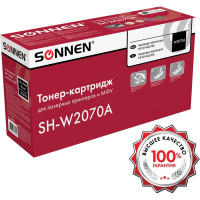 Лазерный картридж SONNEN SH-W2070A для HP СLJ 150/178, высшее качество, черный, 1000 страниц 363966