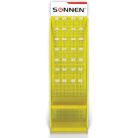 Напольная стойка для размещения товара SONNEN 205x60x50 см, 25 крючков, 2 полки, металл 504995