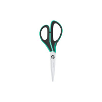 Ножницы Berlingo Easycut 350 18 см, бирюзовые, эргономичные ручки, мягкие вставки, европодвес DNn_18035_b