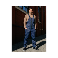 Полукомбинезон ООО ГУП Бисер Ветер MIX BLUE утепленный, синий, р-р 44-46 рост 170-176 4640100807718