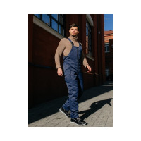 Полукомбинезон ООО ГУП Бисер Ветер MIX BLUE утепленный, синий, р-р 44-46 рост 170-176 4640100807718