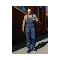 Полукомбинезон ООО ГУП Бисер Ветер MIX BLUE утепленный, синий, р-р 44-46 рост 170-176 4640100807718