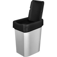 Контейнер для мусора Econova "METAL BIN" 10 л, черный 434261213