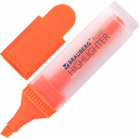 Набор текстовыделителей BRAUBERG FLUO 4 шт, ассорти, линия 1-5 мм 150403