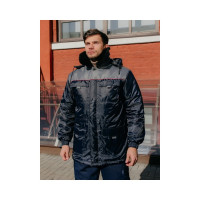 Утепленная куртка ООО ГУП Бисер Инженер Grey, Оксфорд, темно-синий/серый/красный, р-р 44-46 рост 170-176 4670132028126