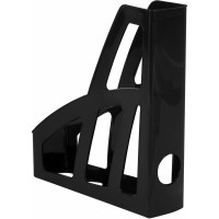 Вертикальный лоток для бумаг BRAUBERG FILE 250x75x300 мм, черный 238111