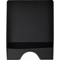 Горизонтальный лоток для бумаг BRAUBERG ORIGINAL 315x250x60 мм, черный 238104