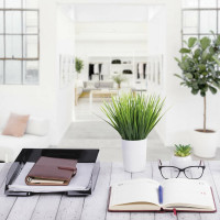 Горизонтальный лоток для бумаг BRAUBERG STYLE 345x255x65 мм, черный 238105