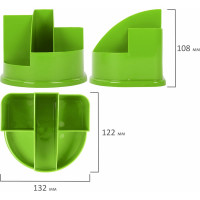 Подставка-органайзер BRAUBERG STYLE COLOR 5 отделений, 132x122x108 мм, ассорти 238095