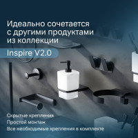 Стеклянный диспенсер для жидкого мыла с настенным держателем AM.PM Inspire 2.0 черный A50A36922