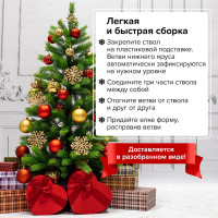 Новогодняя искусственная ель Золотая сказка Premium 180 см, литой ПЭТ, зеленая 591311