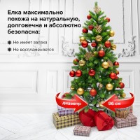 Новогодняя искусственная ель Золотая сказка Premium 180 см, литой ПЭТ, зеленая 591311