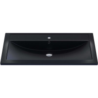 Кварцевая раковина для ванной uperwood Foster Quartz 90 см, черная матовая, уголь 291030042