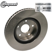 Диск тормозной передний для а/м Toyota Camry (V40) 06-11/Rav 4 05- 296 мм, 1 шт. Riginal DF4828S RGDF4828S