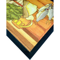 Влаговпитывающий коврик без канта Бацькина баня фотопечать, 50x80 см 61265-б/к