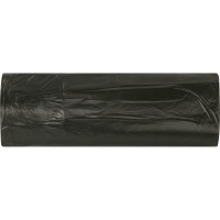 Мешки в рулоне для мусора 120 л, черные, 10 шт, ПВД, 25 мкм, 68x105 см ЛЮБАША 608094