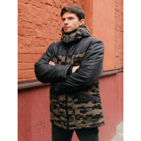 Утепленная куртка ООО ГУП Бисер Альбатрос КМФ лес/черный, размер 60-62, рост 170-176 4670132026276