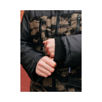 Утепленная куртка ООО ГУП Бисер Альбатрос КМФ лес/черный, размер 68-70, рост 170-176 4670132026290