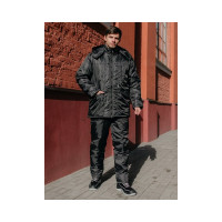 Утепленная куртка ООО ГУП Бисер Альбатрос Оксфорд, черная, размер 52-54, рост 182-188 4670132026214