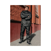 Утепленная куртка ООО ГУП Бисер Альбатрос Оксфорд, черная, размер 52-54, рост 182-188 4670132026214