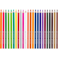 Цветные карандаши BRAUBERG PREMIUM AQUARELLE акварельные, 24 цвета, грифель мягкий 4 мм 181673