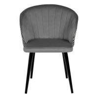 Стул BRADEX paola темно-серый с жаккардом RF 0261