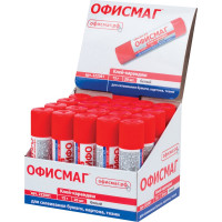 Клей-карандаш 15 г ОФИСМАГ 20 шт 222081