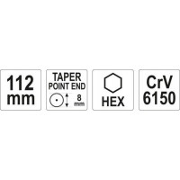 Керн 8х112 мм YATO YT-47151